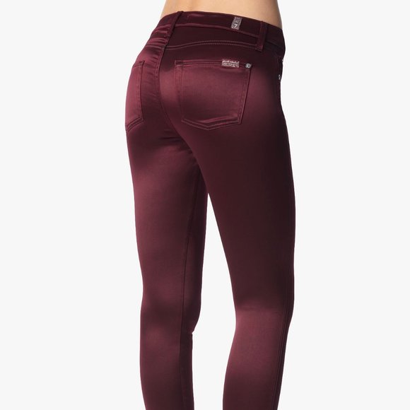 7 For All Mankind skinny satin jeans size 24 - Picture 15 of 17